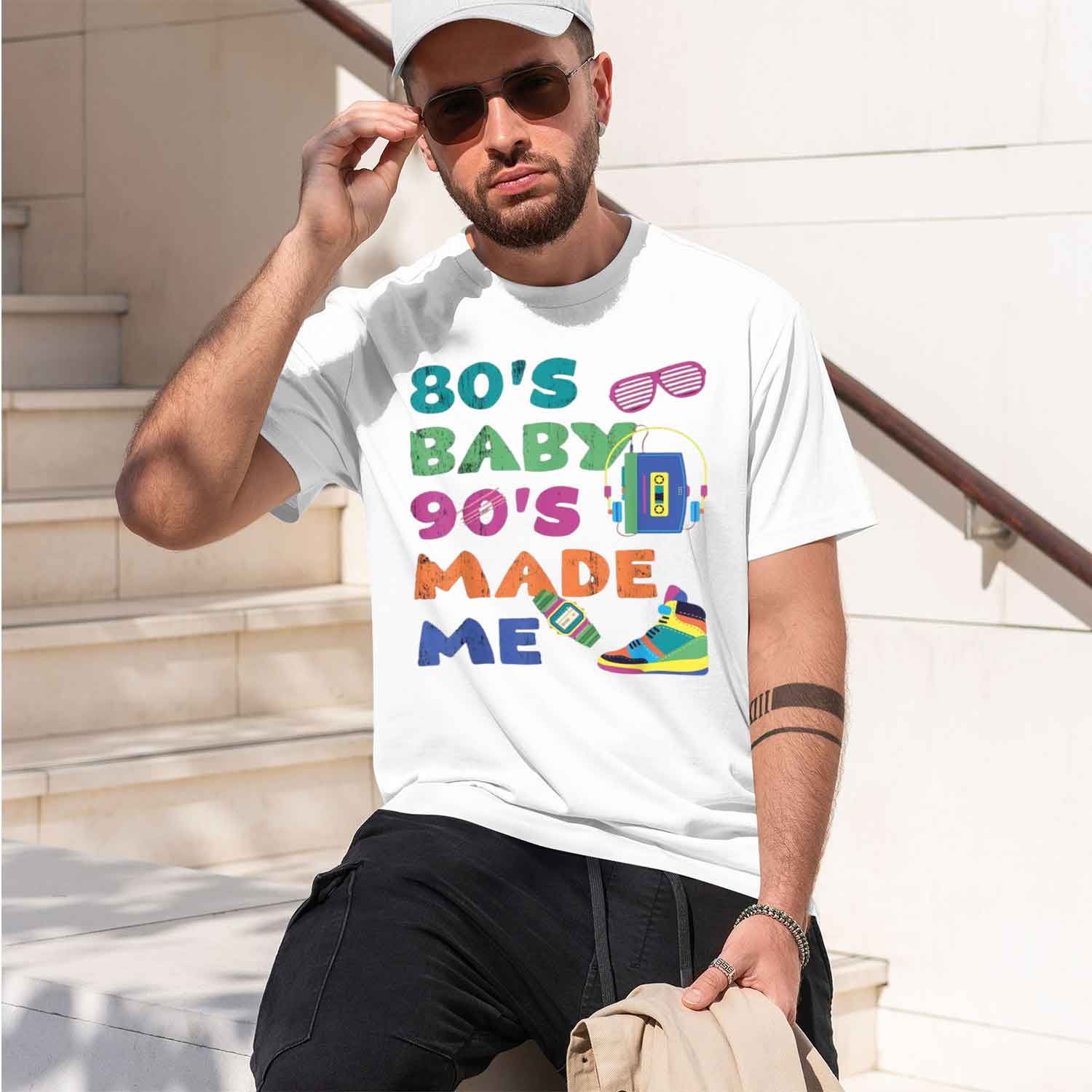 T-shirt rétro nostalgie 80's 9 - Baby Clothing Made In Usa avis et prix