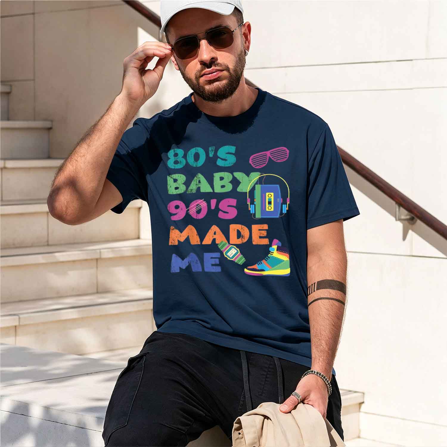 T-shirt rétro nostalgie 80's 9 - Baby Clothing Made In Usa avis et prix